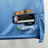2024-25 Clippers LEONARD #2 Blue City Edition Top Quality Hot Pressing NBA Jersey