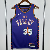 2024-25 SUNS DURANT #35 Purple City Edition Top Quality Hot Pressing NBA Jersey