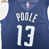 2024-25 Wizards POOLE #13 Royal blue Top Quality Hot Pressing NBA Jersey (Trapeze Edition)飞人版