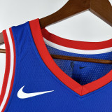 2024-25 Kings FOX #5 Blue City Edition Top Quality Hot Pressing NBA Jersey