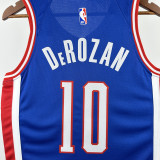 2024-25 Kings DEROZAN #10 Blue City Edition Top Quality Hot Pressing NBA Jersey