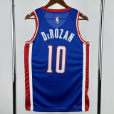 2024-25 Kings DEROZAN #10 Blue City Edition Top Quality Hot Pressing NBA Jersey