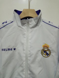 2024-25 RMA White & Blue Double Sided Windbreaker (双面刺绣)(双面风衣)