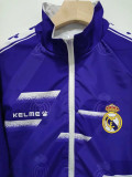 2024-25 RMA White & Blue Double Sided Windbreaker (双面刺绣)(双面风衣)