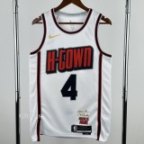 2024-25 ROCKETS GREEN #4 White City Edition Top Quality Hot Pressing NBA Jersey
