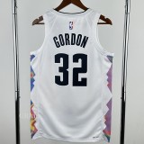 2024-25 Nuggets GORDON #32 White City Edition Top Quality Hot Pressing NBA Jersey