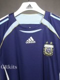 2006 Argentina Away Player Version 球员 Retro Soccer Jersey
