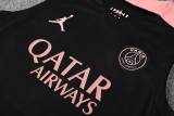 2025-26 PSG Jordan Black Tank top and shorts suit
