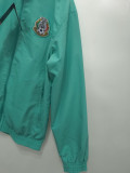 1995 Mexico Lake blue & Green Retro Double Sided Windbreaker (双面风衣)