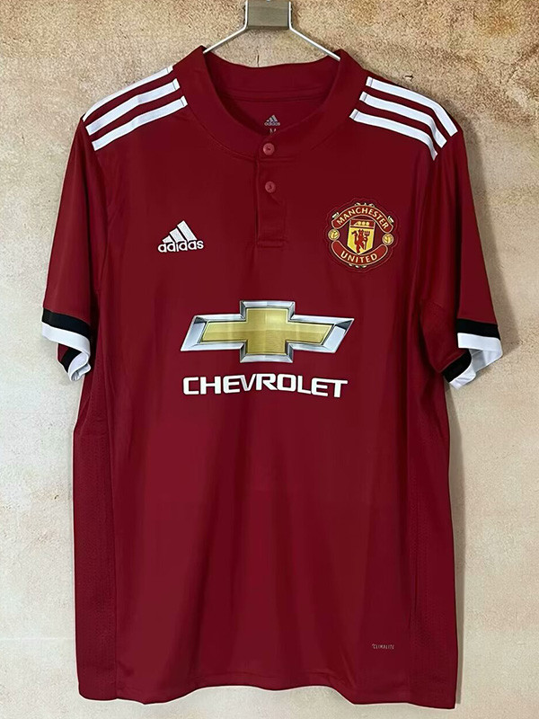 2017-2018 Man Utd Home Retro Soccer Jersey
