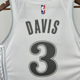 2024-25 Dallas Mavericks DAVIS #3 White City Edition Top Quality Hot Pressing NBA Jersey