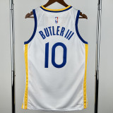 2022-23 WARRIORS BUTLERIII #10 White Top Quality Hot Pressing NBA Jersey (V领)