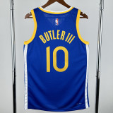 2022-23 WARRIORS BUTLERIII #10 Blue Top Quality Hot Pressing NBA Jersey (V领)