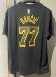 2024-25 Lakers DONCIC #77 Black High Quality Casual T-Shirt