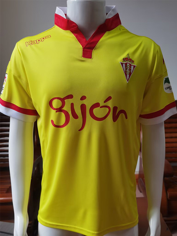 2015-2016 Gijon Away Retro Soccer Jersey (带章)
