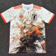 2025-26 Japan White Special Edition Fans Soccer Jersey (橙白赛亚人)