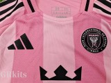 2025-26 Inter Miami Home Kids Player Version Soccer Jersey (球员童装)