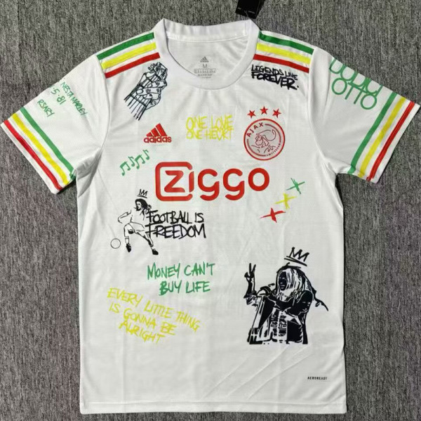 2024-25 Ajax White Special Edition Fans Soccer Jersey