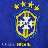 1998 Brazil Away Long Sleeve Retro Soccer Jersey (长袖)