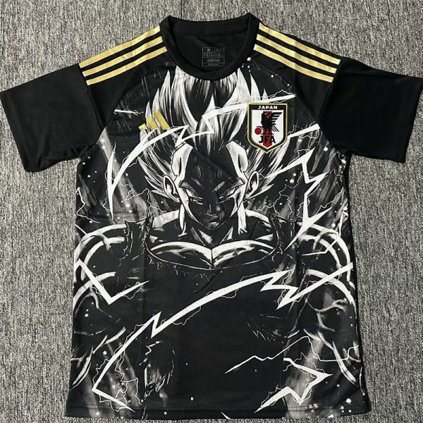 2025-26 Japan Black Special Edition Fans Soccer Jersey (金边赛亚)
