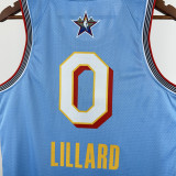 2025-26 ALL-STAR LILLARD #0 Light blue Top Quality Hot Pressing NBA Jersey