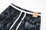 C2441 AJ Black Casual Short Pants