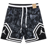 C2441 AJ Black Casual Short Pants