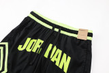A2438 AJ Green Black Casual Short Pants