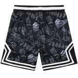 C2441 AJ Black Casual Short Pants