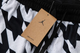 C2446 AJ Black White Casual Short Pants