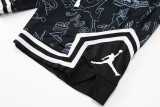 C2441 AJ Black Casual Short Pants