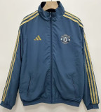 2024-25 Man Utd Blue & Black Double Sided Windbreaker (双面风衣)