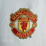 1998 Man Utd White Retro Retro Soccer Jersey