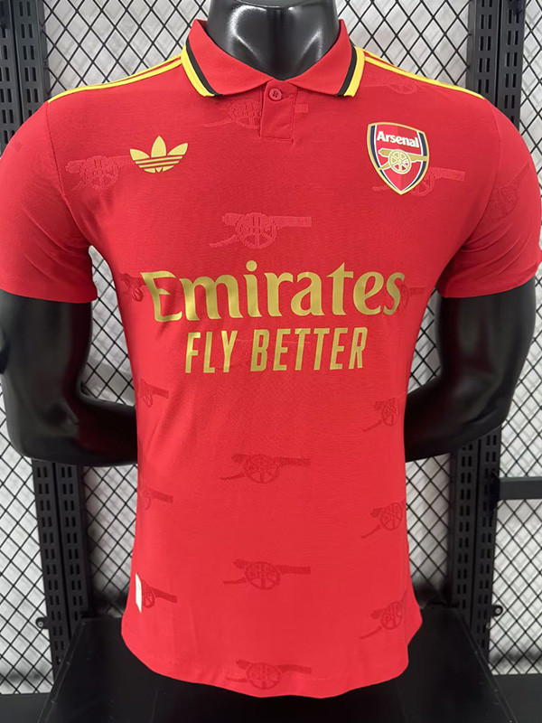 2025-26 ARS Red Special Edition Player Version Soccer Jersey (金标)