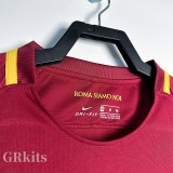 2017-2018 Roma Home Long Sleeve Retro Soccer Jersey (长袖)