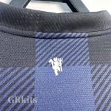 2013-2014 Man Utd Away Long Sleeve Retro Soccer Jersey (长袖)