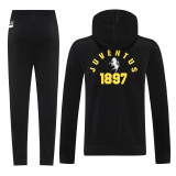 2024-25 JUV Black Hoodie Tracksuit (卫衣套装)