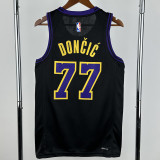 2023-24 LAKERS DONCIC #77 Black City Edition Top Quality Hot Pressing NBA Jersey