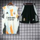 2025-26 RMA White Tank top and shorts suit