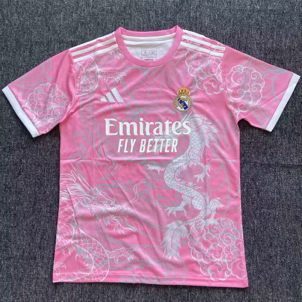 2025-26 RMA Pink Special Edition Fans Training Shirts (圆领粉龙)