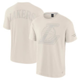 2024-25 Lakers Milky White High Quality Casual T-Shirt