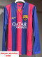 2014-2015 BAR Home Player Version 长袖球员 Long Sleeve Retro Soccer Jersey