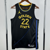 2024-25 WARRIORS WIGGINS #22 Black Top Quality Hot Pressing NBA Jersey (Trapeze Edition) 飞人版