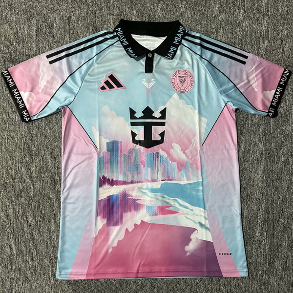 2025-26 Inter Miami Pink Blue Special Edition Fans Soccer Jersey