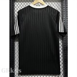 2025 AD Casual Black Fans Training shirts (三叶草)