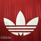 2025 AD Casual Red Fans Training shirts (三叶草)