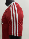 2025 AD Casual Red Player Version Training shirts (三叶草)