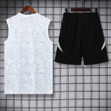 =2025-26 RMA White Tank top and shorts suit