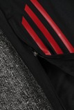2025-26 Internacional Black Kids Half Pull Tracksuit (童装)(半拉链)