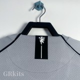 2007-2008 Man Utd Grey Goalkeeper Retro Soccer Jersey